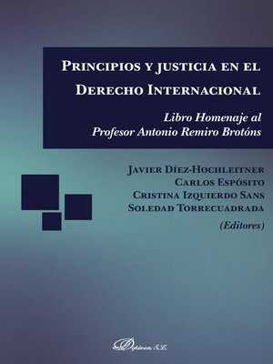 cover image of Principios y justicia en el Derecho Internacional. Libro homenaje al Profesor Antonio Remiro Brotóns